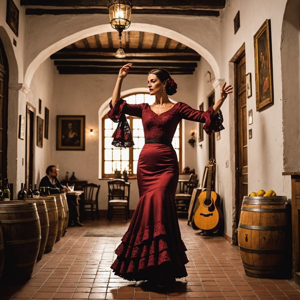 Quels hébergements en Andalousie offrent des ateliers de flamenco et des visites de bodegas?